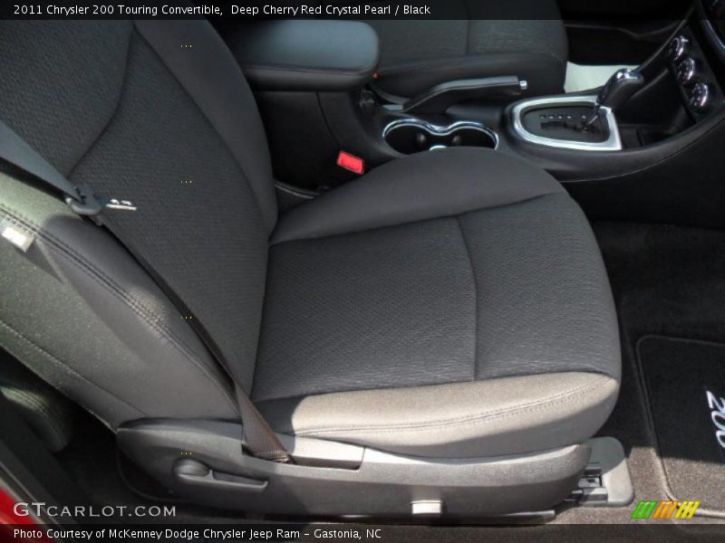 Deep Cherry Red Crystal Pearl / Black 2011 Chrysler 200 Touring Convertible