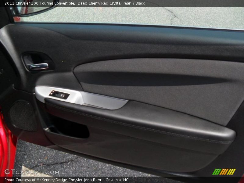 Deep Cherry Red Crystal Pearl / Black 2011 Chrysler 200 Touring Convertible