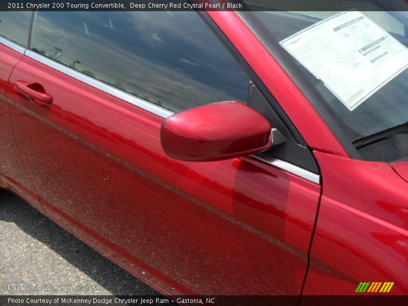 Deep Cherry Red Crystal Pearl / Black 2011 Chrysler 200 Touring Convertible