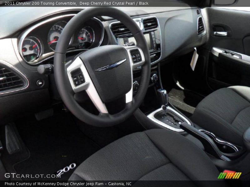  2011 200 Touring Convertible Black Interior
