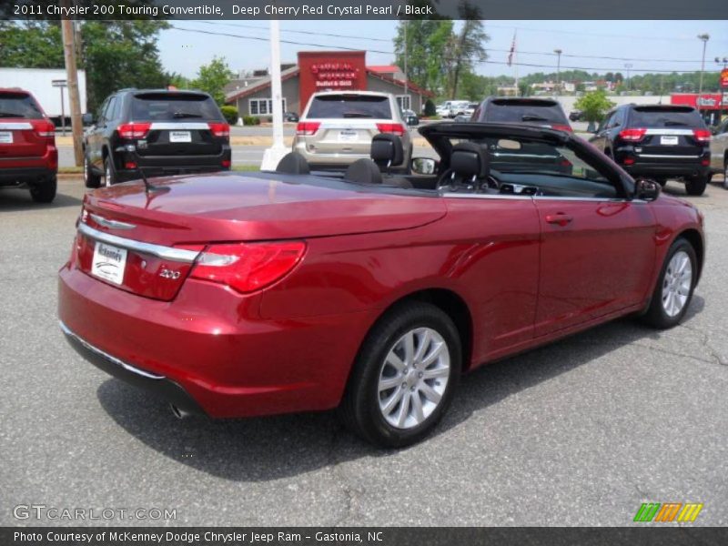 Deep Cherry Red Crystal Pearl / Black 2011 Chrysler 200 Touring Convertible