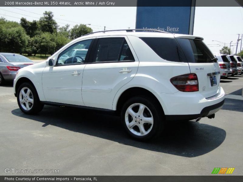 Arctic White / Ash Grey 2008 Mercedes-Benz ML 350 4Matic