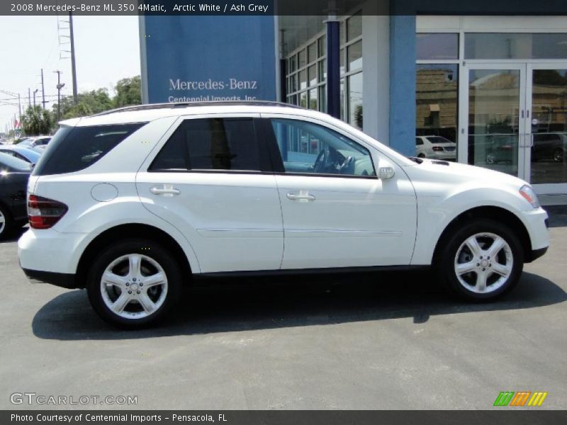 Arctic White / Ash Grey 2008 Mercedes-Benz ML 350 4Matic