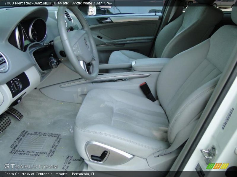 Arctic White / Ash Grey 2008 Mercedes-Benz ML 350 4Matic