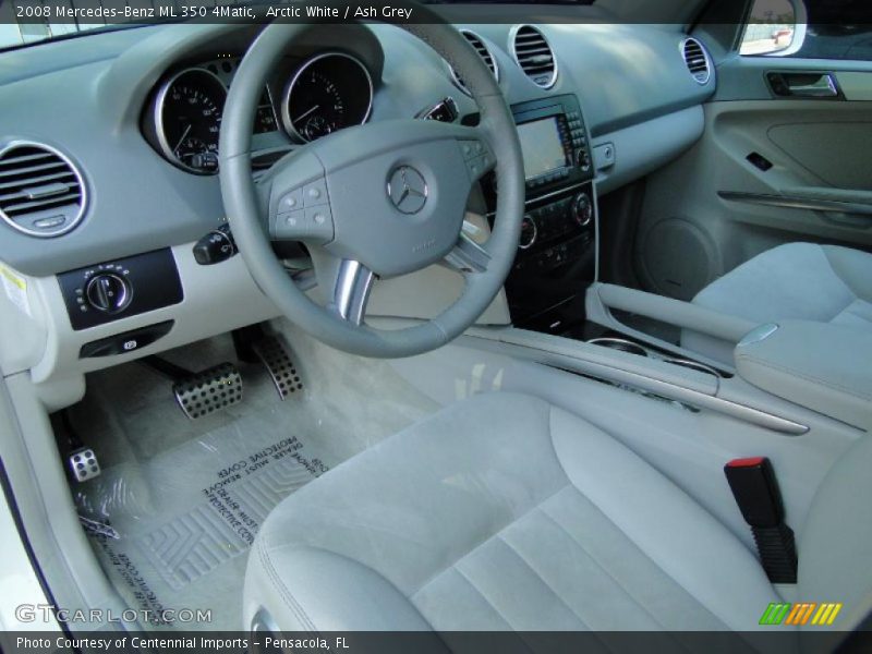 Arctic White / Ash Grey 2008 Mercedes-Benz ML 350 4Matic