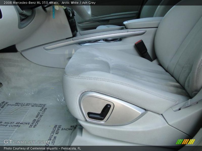 Arctic White / Ash Grey 2008 Mercedes-Benz ML 350 4Matic