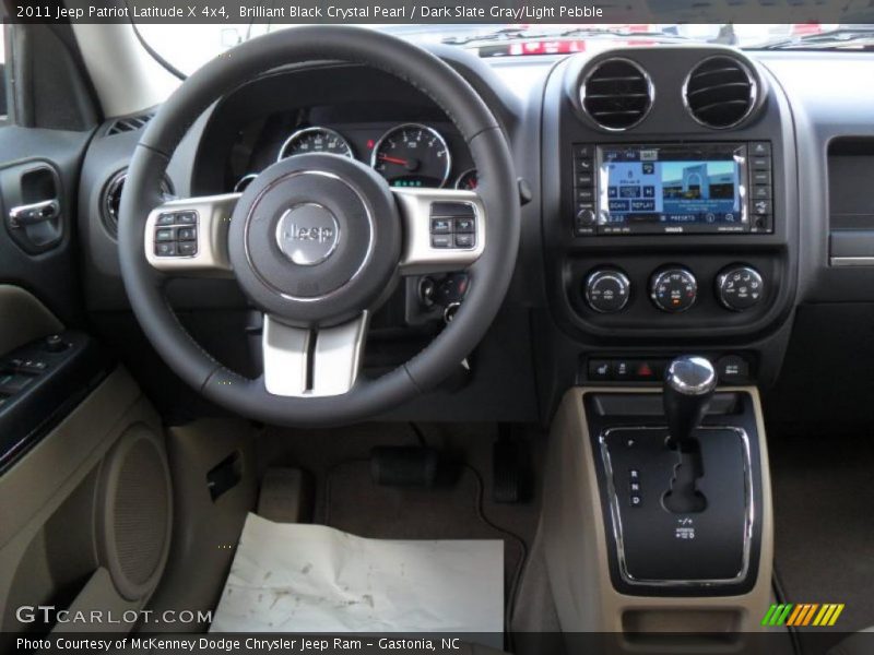 Brilliant Black Crystal Pearl / Dark Slate Gray/Light Pebble 2011 Jeep Patriot Latitude X 4x4