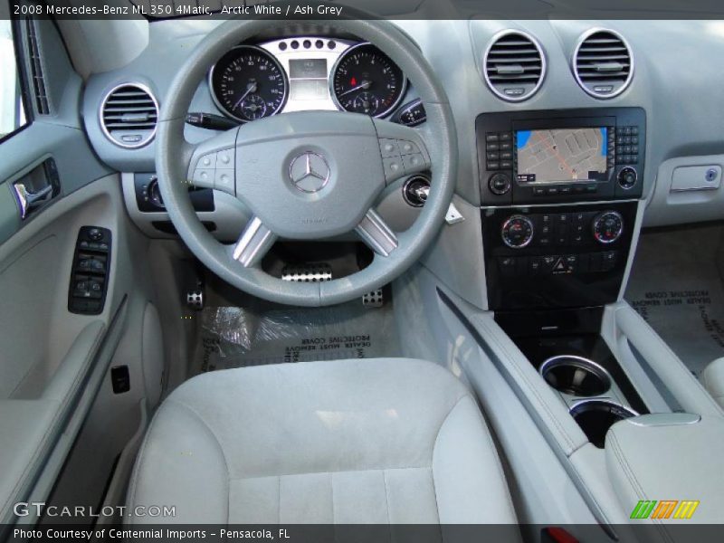 Arctic White / Ash Grey 2008 Mercedes-Benz ML 350 4Matic