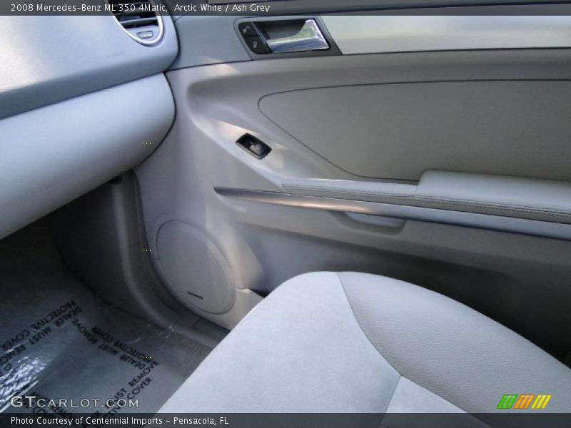 Arctic White / Ash Grey 2008 Mercedes-Benz ML 350 4Matic