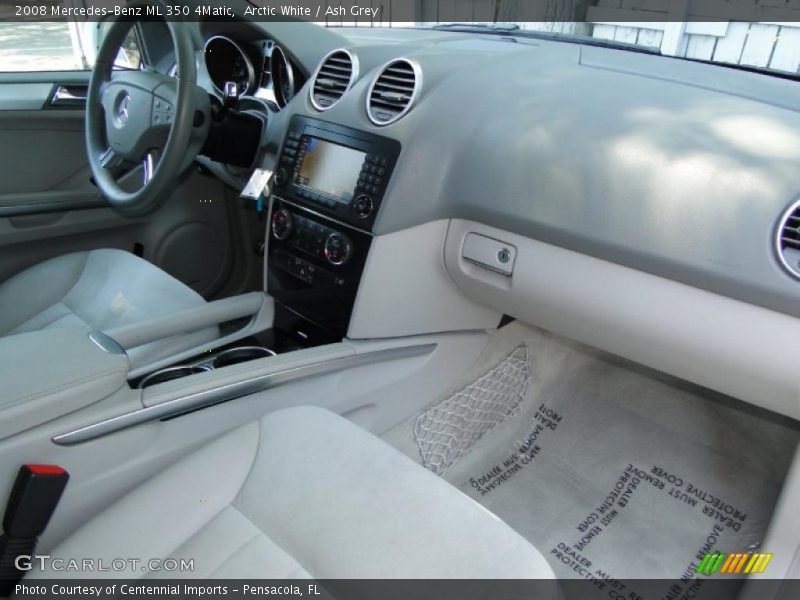 Arctic White / Ash Grey 2008 Mercedes-Benz ML 350 4Matic