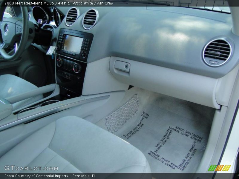 Arctic White / Ash Grey 2008 Mercedes-Benz ML 350 4Matic