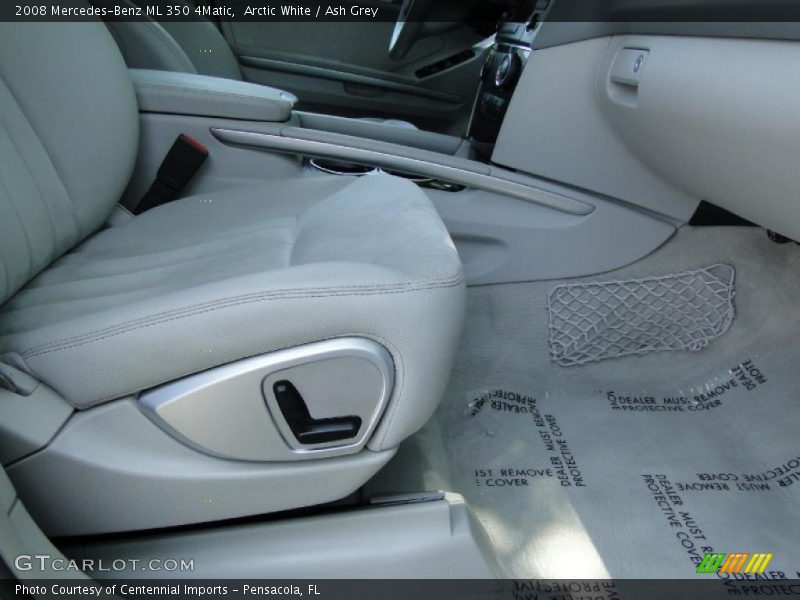 Arctic White / Ash Grey 2008 Mercedes-Benz ML 350 4Matic