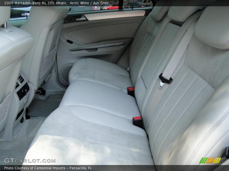 Arctic White / Ash Grey 2008 Mercedes-Benz ML 350 4Matic