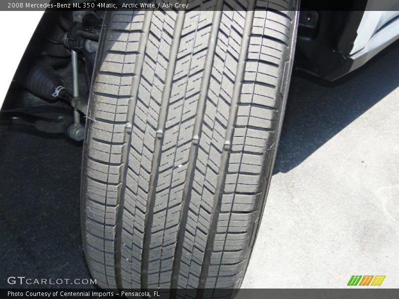 Arctic White / Ash Grey 2008 Mercedes-Benz ML 350 4Matic
