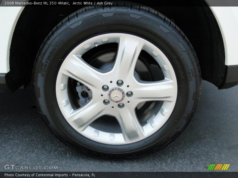 Arctic White / Ash Grey 2008 Mercedes-Benz ML 350 4Matic