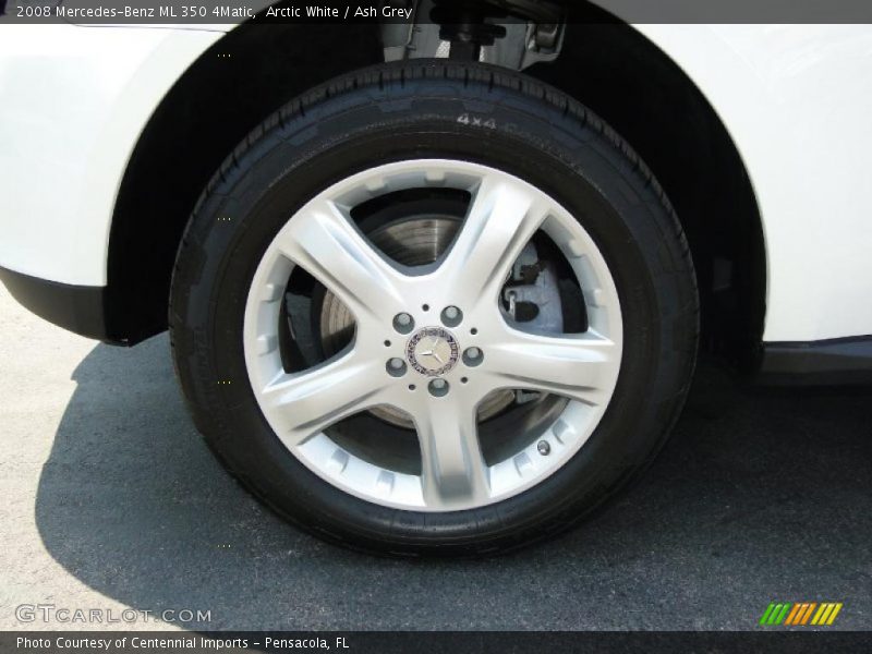 Arctic White / Ash Grey 2008 Mercedes-Benz ML 350 4Matic
