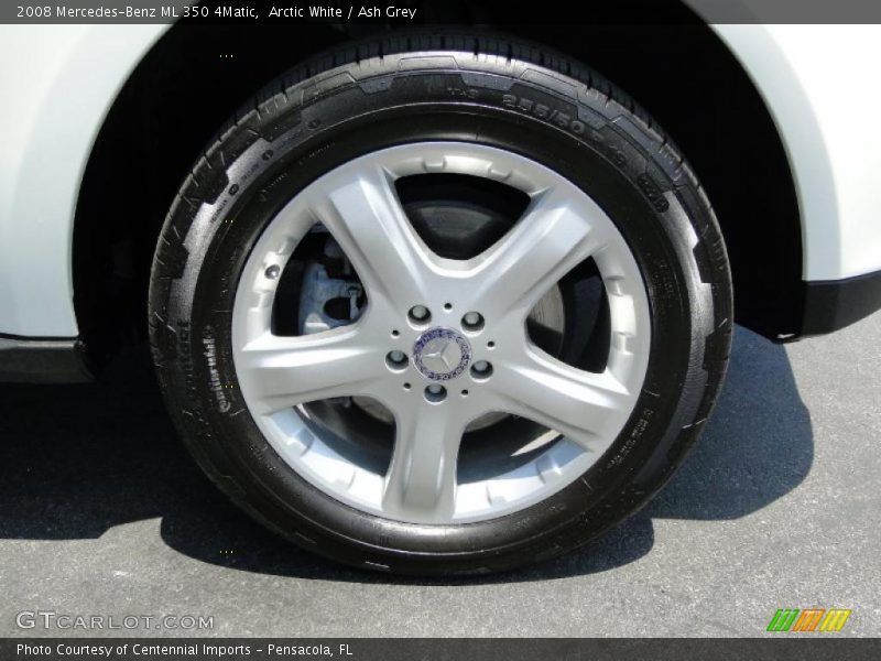 Arctic White / Ash Grey 2008 Mercedes-Benz ML 350 4Matic