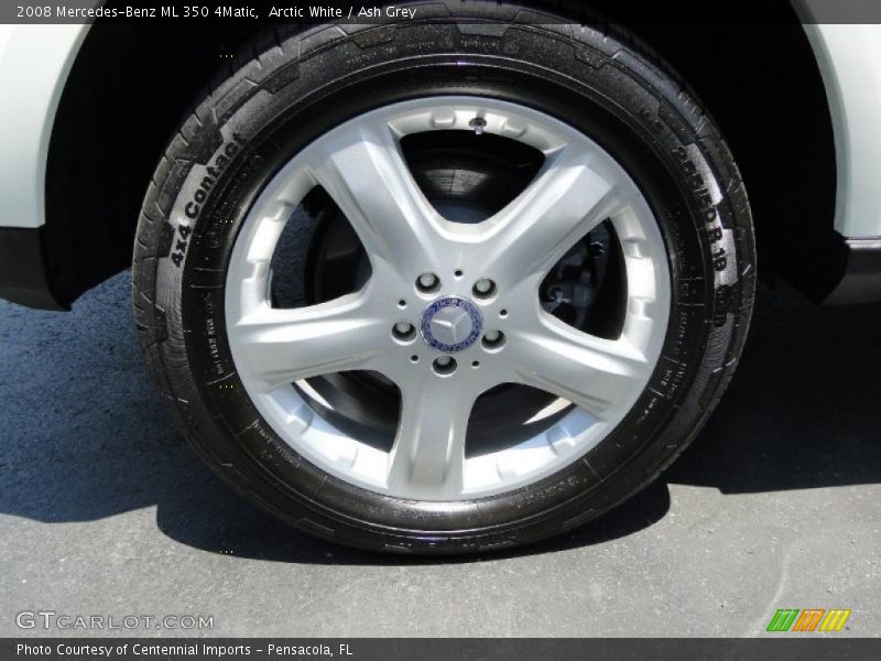 Arctic White / Ash Grey 2008 Mercedes-Benz ML 350 4Matic