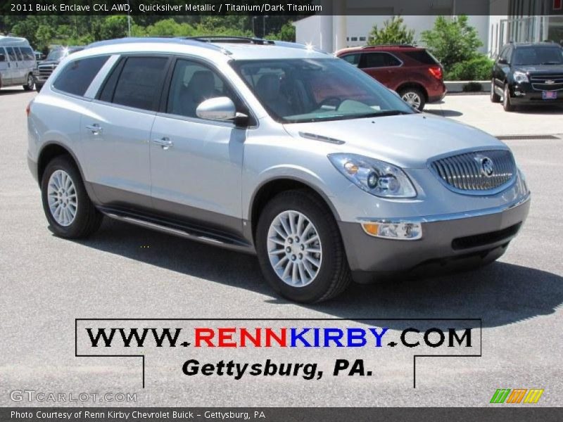 Quicksilver Metallic / Titanium/Dark Titanium 2011 Buick Enclave CXL AWD