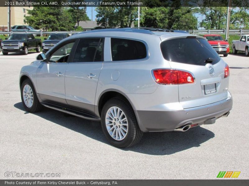 Quicksilver Metallic / Titanium/Dark Titanium 2011 Buick Enclave CXL AWD