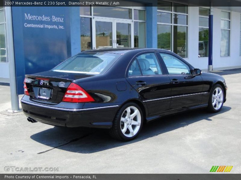 Diamond Black Metallic / Ash 2007 Mercedes-Benz C 230 Sport