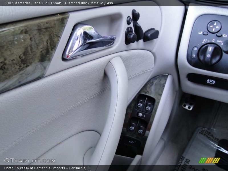 Diamond Black Metallic / Ash 2007 Mercedes-Benz C 230 Sport