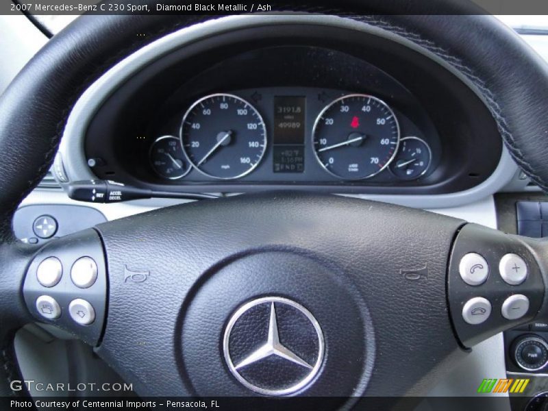 Diamond Black Metallic / Ash 2007 Mercedes-Benz C 230 Sport