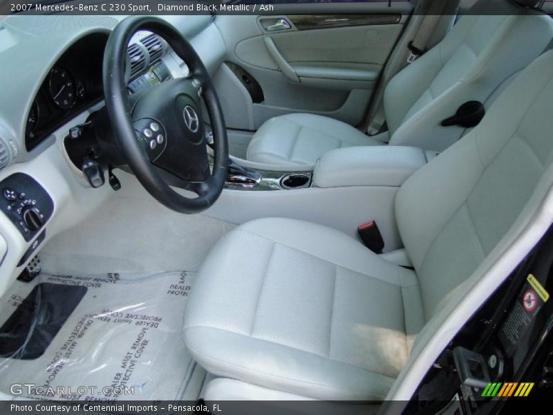 Diamond Black Metallic / Ash 2007 Mercedes-Benz C 230 Sport