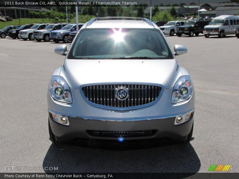 Quicksilver Metallic / Titanium/Dark Titanium 2011 Buick Enclave CXL AWD
