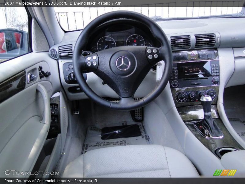 Diamond Black Metallic / Ash 2007 Mercedes-Benz C 230 Sport