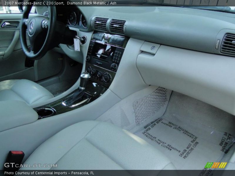 Diamond Black Metallic / Ash 2007 Mercedes-Benz C 230 Sport
