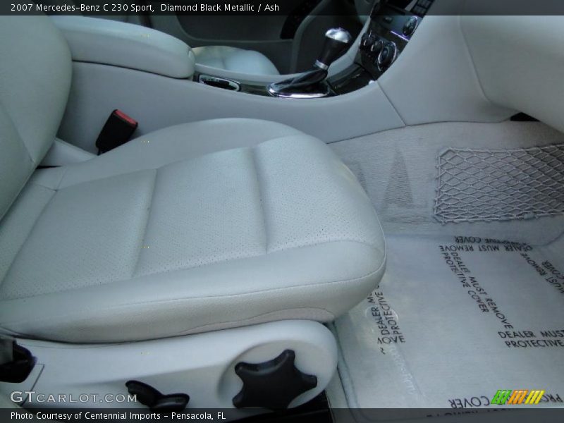 Diamond Black Metallic / Ash 2007 Mercedes-Benz C 230 Sport