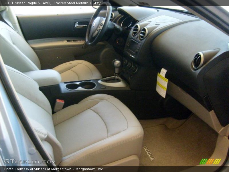 Frosted Steel Metallic / Gray 2011 Nissan Rogue SL AWD