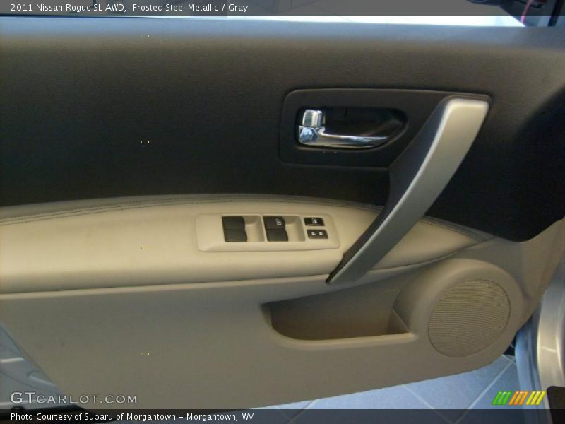 Frosted Steel Metallic / Gray 2011 Nissan Rogue SL AWD