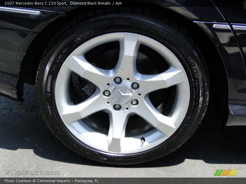 Diamond Black Metallic / Ash 2007 Mercedes-Benz C 230 Sport
