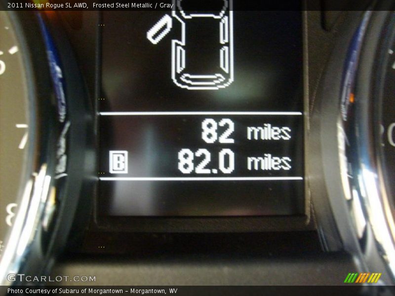 Frosted Steel Metallic / Gray 2011 Nissan Rogue SL AWD