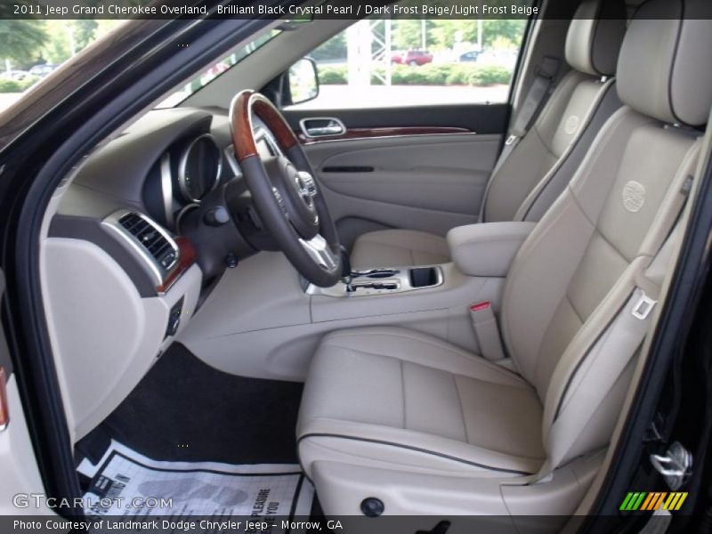  2011 Grand Cherokee Overland Dark Frost Beige/Light Frost Beige Interior