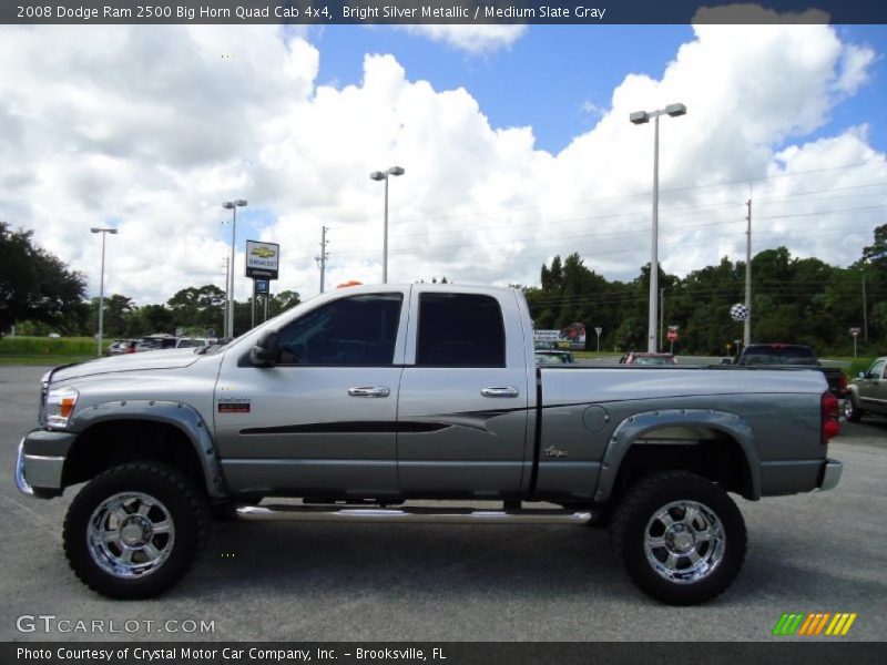 Bright Silver Metallic / Medium Slate Gray 2008 Dodge Ram 2500 Big Horn Quad Cab 4x4
