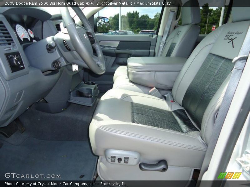 Bright Silver Metallic / Medium Slate Gray 2008 Dodge Ram 2500 Big Horn Quad Cab 4x4