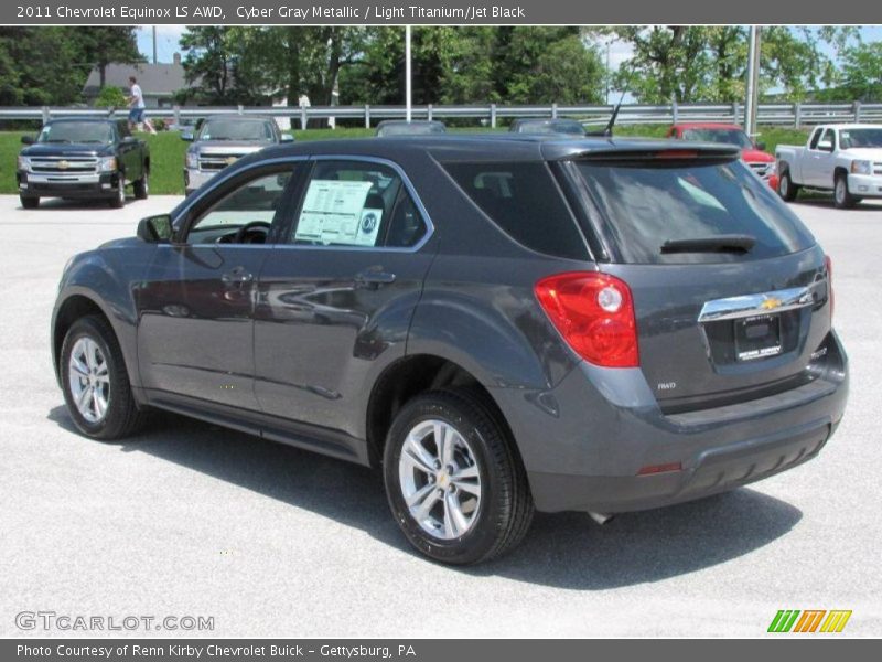 Cyber Gray Metallic / Light Titanium/Jet Black 2011 Chevrolet Equinox LS AWD