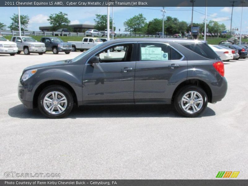 Cyber Gray Metallic / Light Titanium/Jet Black 2011 Chevrolet Equinox LS AWD