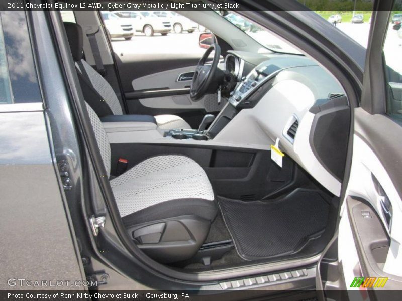 Cyber Gray Metallic / Light Titanium/Jet Black 2011 Chevrolet Equinox LS AWD