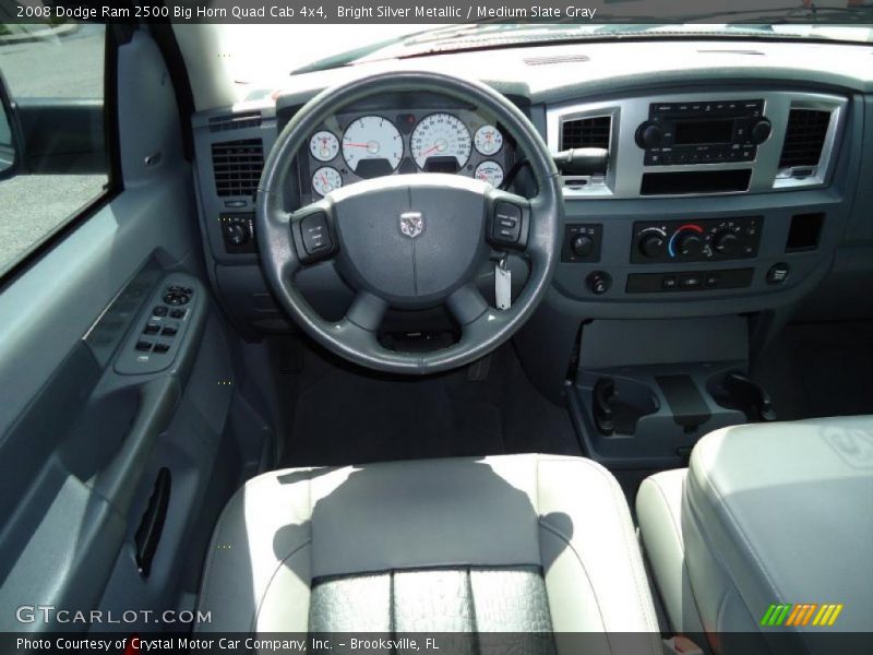 Bright Silver Metallic / Medium Slate Gray 2008 Dodge Ram 2500 Big Horn Quad Cab 4x4