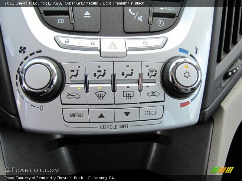 Cyber Gray Metallic / Light Titanium/Jet Black 2011 Chevrolet Equinox LS AWD