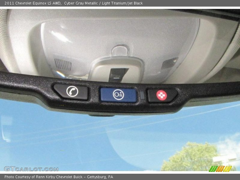 Cyber Gray Metallic / Light Titanium/Jet Black 2011 Chevrolet Equinox LS AWD