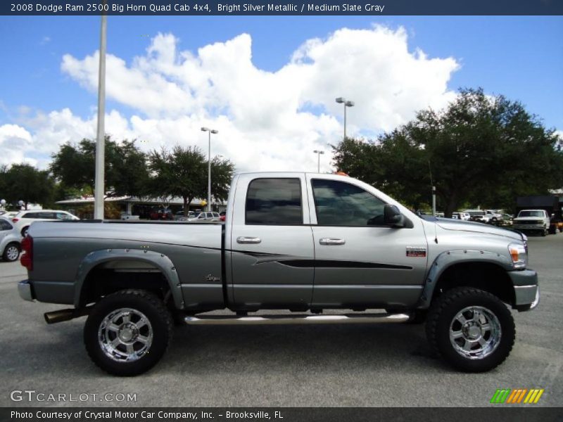 Bright Silver Metallic / Medium Slate Gray 2008 Dodge Ram 2500 Big Horn Quad Cab 4x4