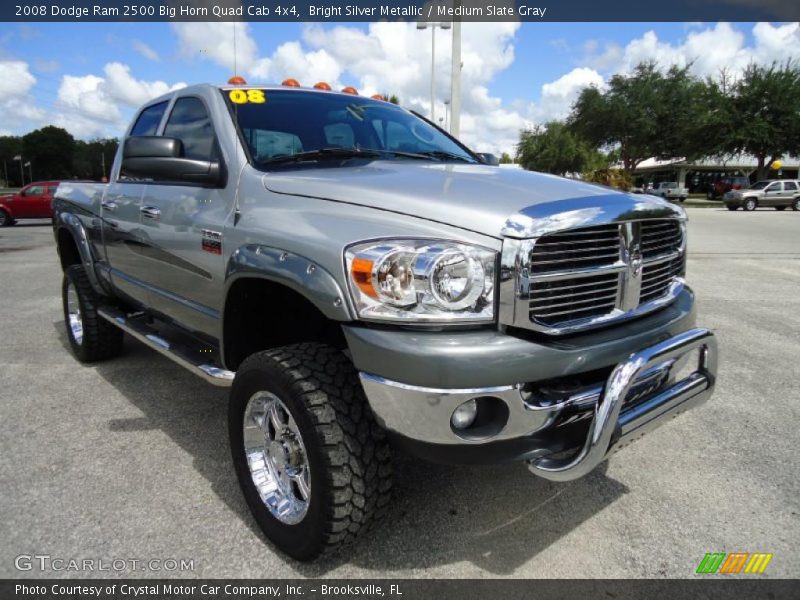 Bright Silver Metallic / Medium Slate Gray 2008 Dodge Ram 2500 Big Horn Quad Cab 4x4