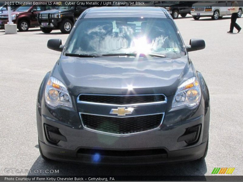 Cyber Gray Metallic / Light Titanium/Jet Black 2011 Chevrolet Equinox LS AWD