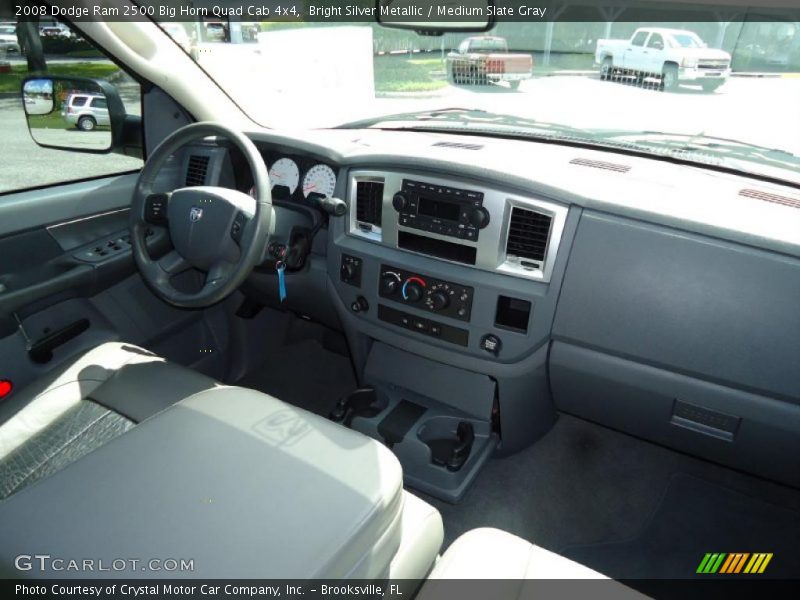 Bright Silver Metallic / Medium Slate Gray 2008 Dodge Ram 2500 Big Horn Quad Cab 4x4