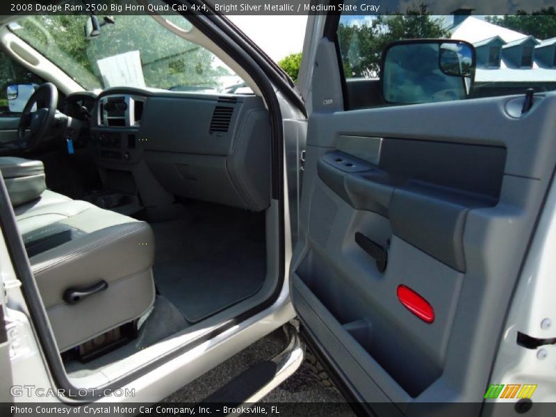 Bright Silver Metallic / Medium Slate Gray 2008 Dodge Ram 2500 Big Horn Quad Cab 4x4